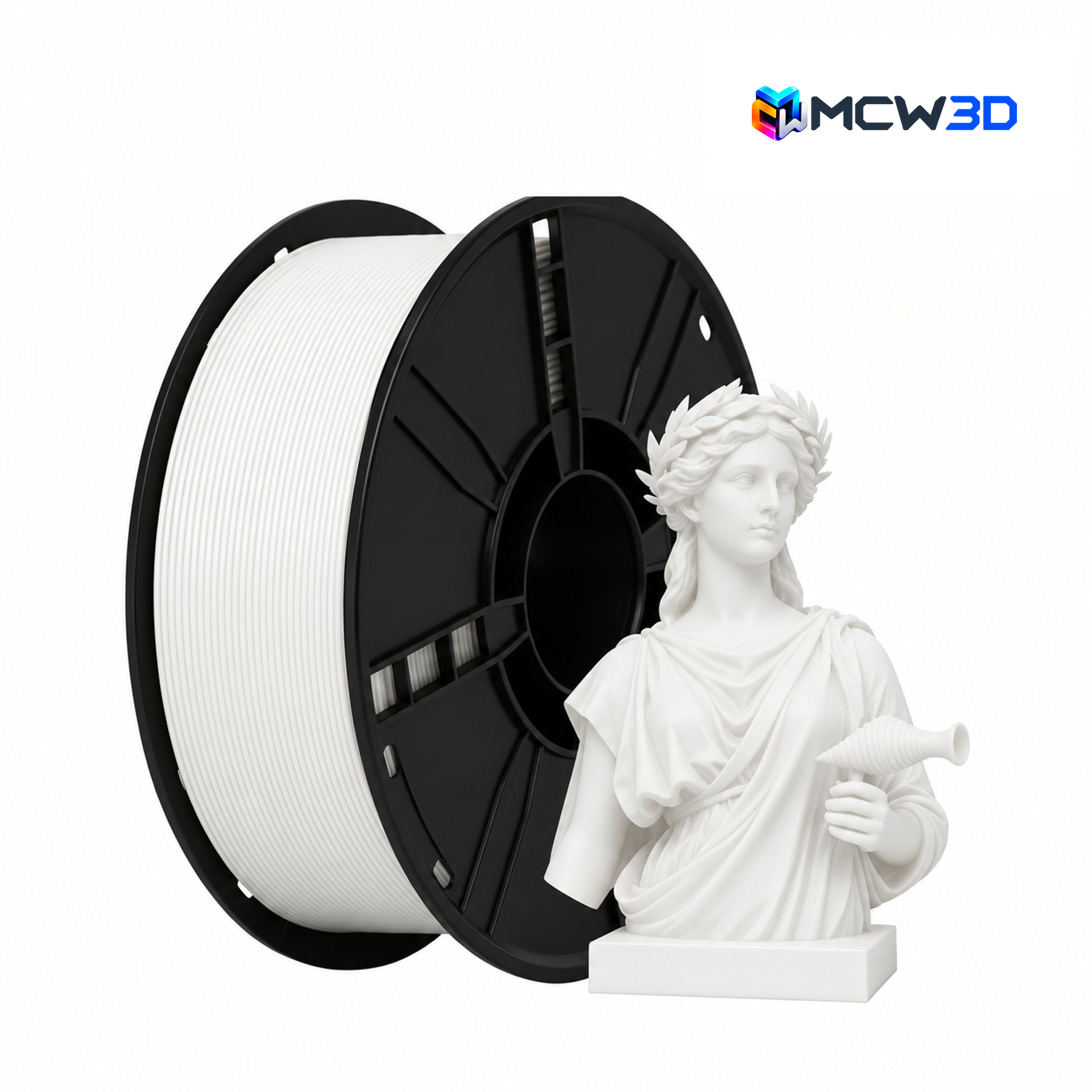 Filamento PLA Fosco 1,75 mm · 1 kg · Branco