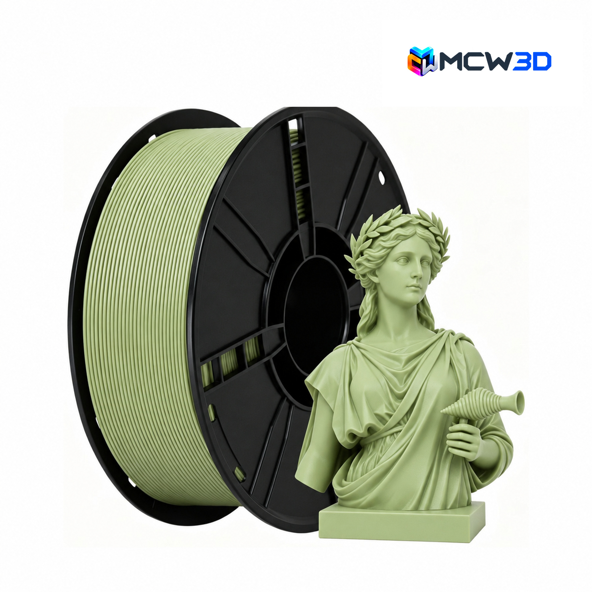 Filamento PLA Fosco 1,75 mm · 1 kg · Verde
