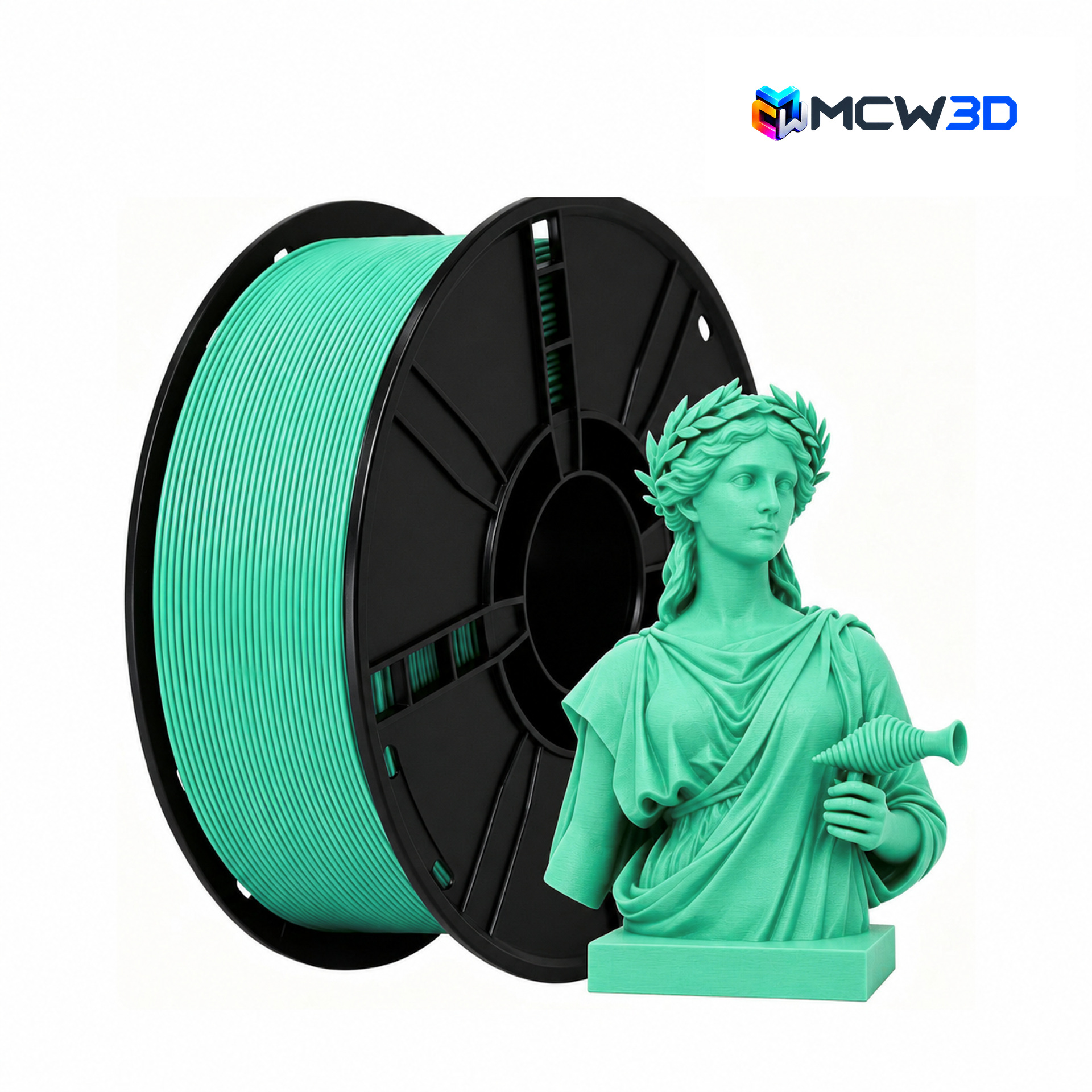 Filamento PLA Fosco 1,75 mm · 1 kg · Verde menta escuro