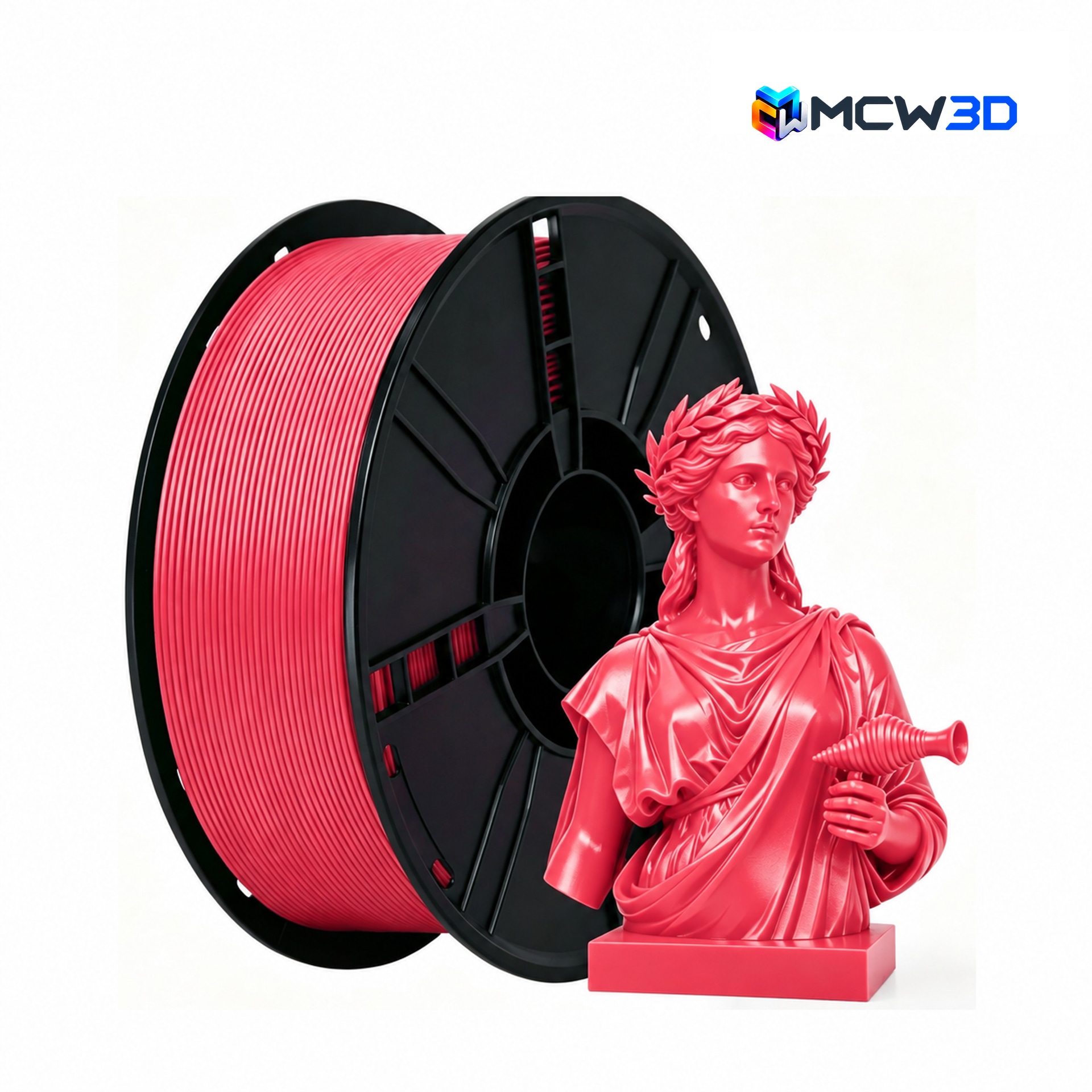 Filamento PLA+ (PLA Plus) 1,75 mm · 1 kg · Vermelho carmim