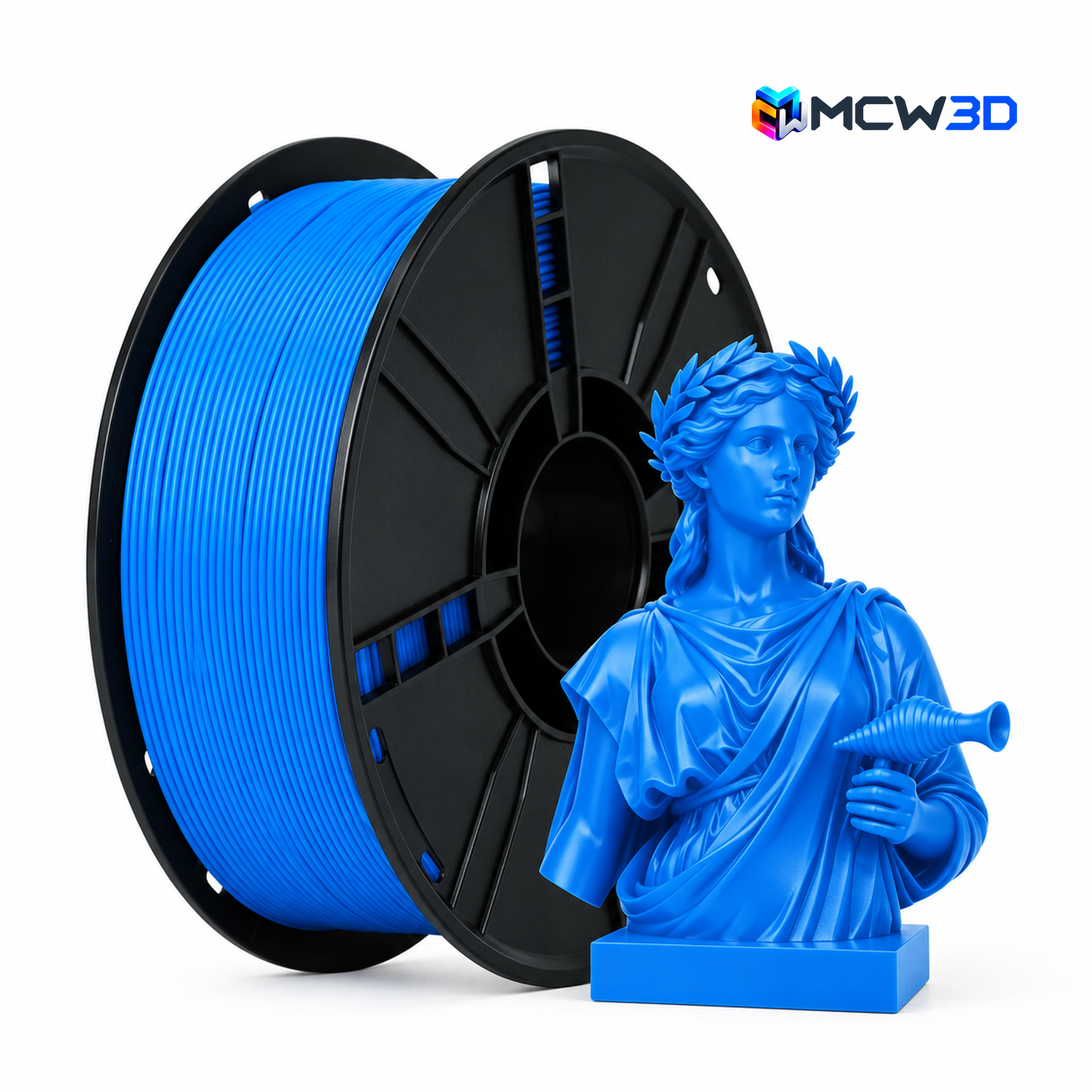 Filamento PLA+ (PLA Plus) 1,75 mm · 1 kg · Azul céu