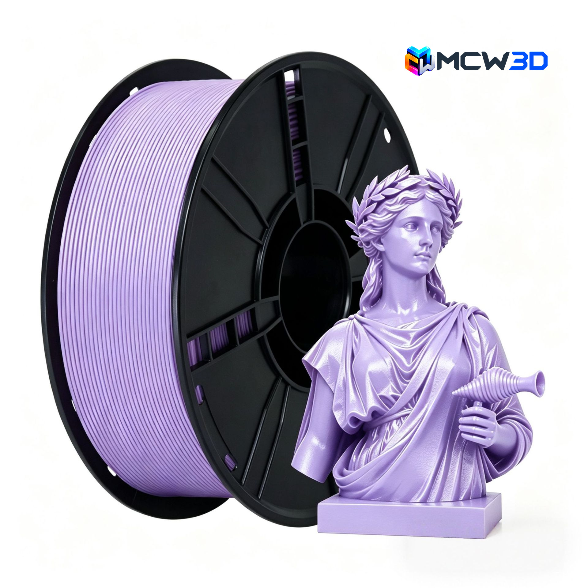 Filamento PLA 1,75 mm · 1 kg · Roxo Claro