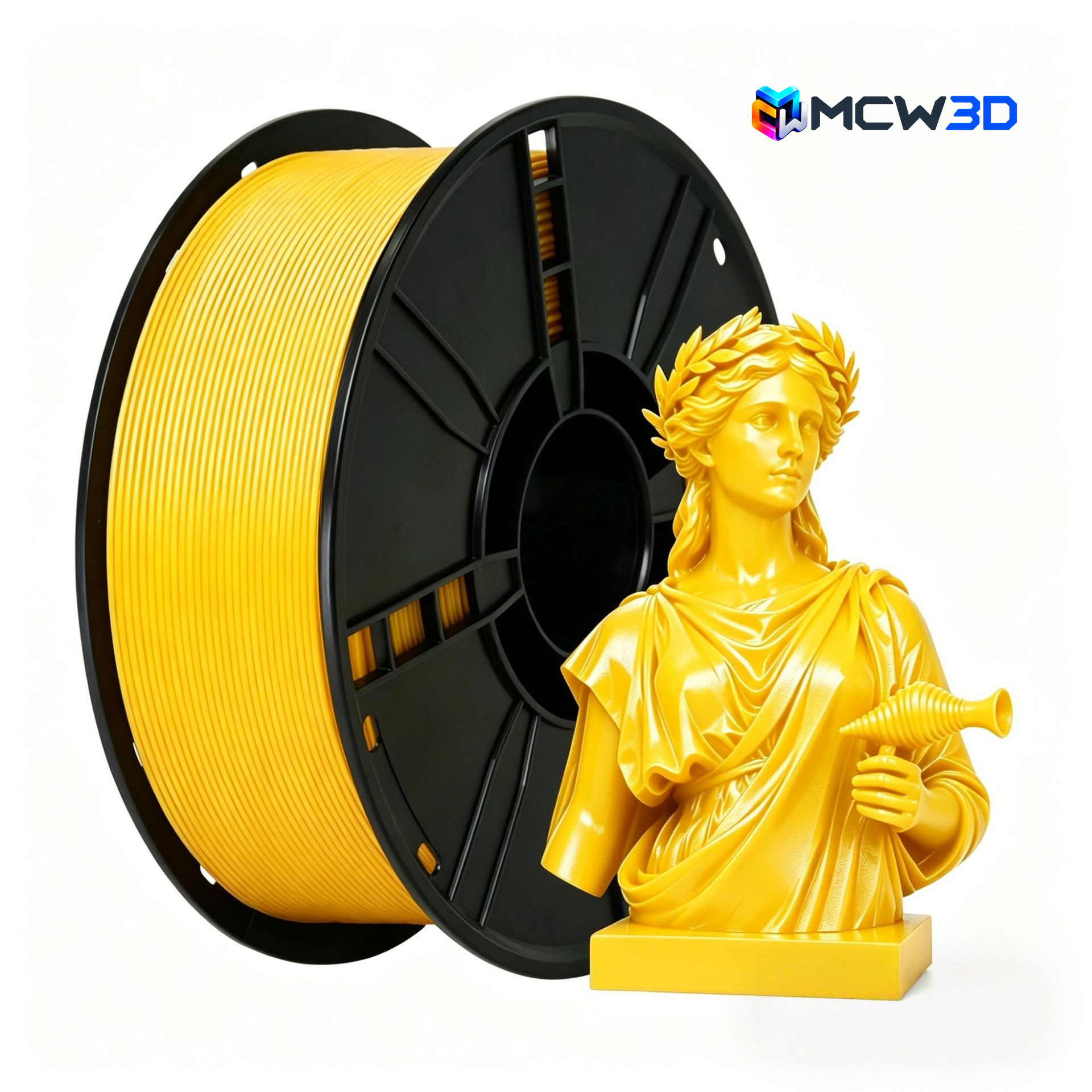 Filamento PLA 1,75 mm · 1 kg · Amarelo